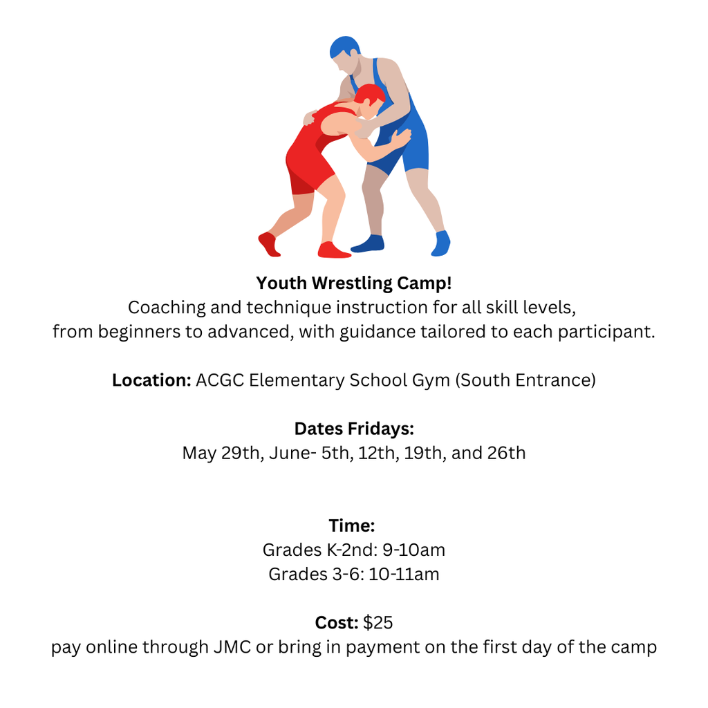 Community Education wrestling camp!