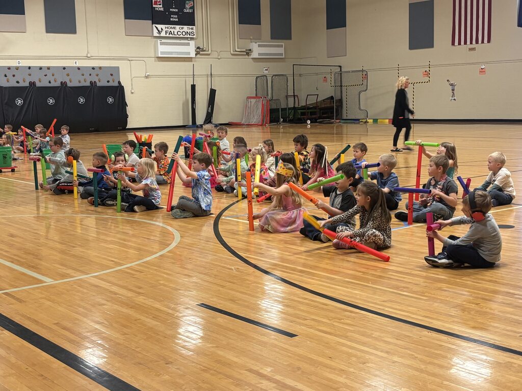 kids playing with boomwhackers