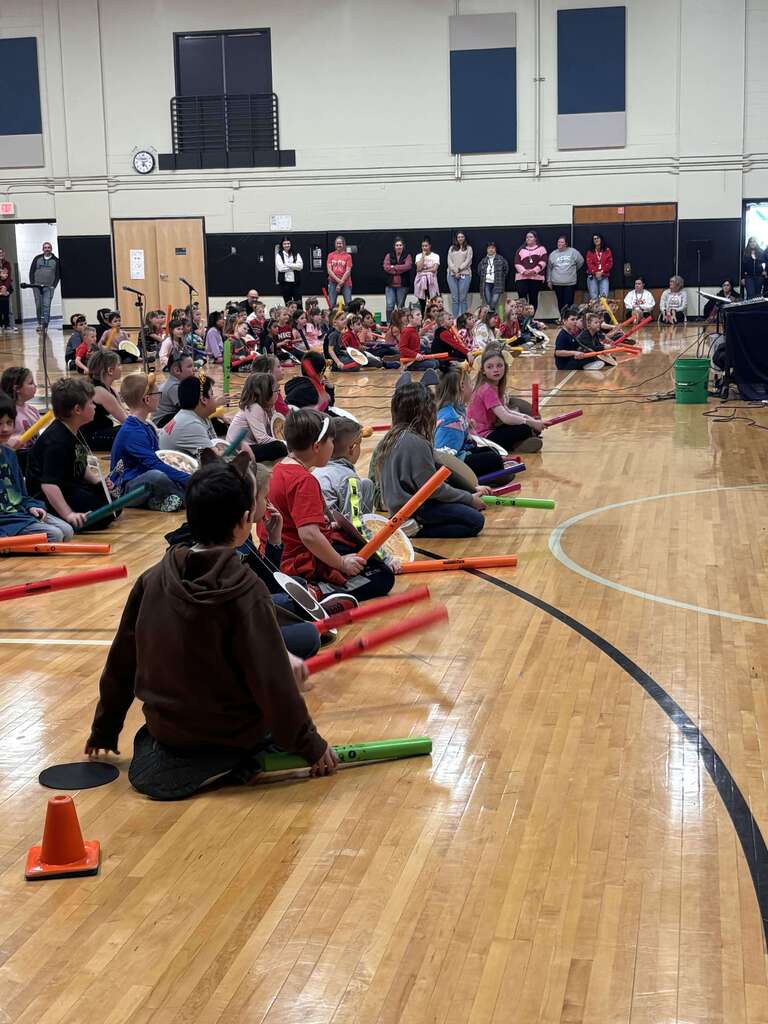 kids playing with boomwhackers