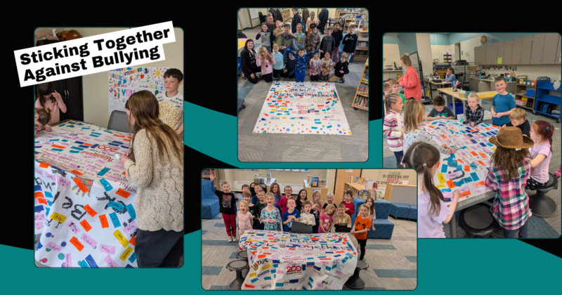 sticking together against bullying collage