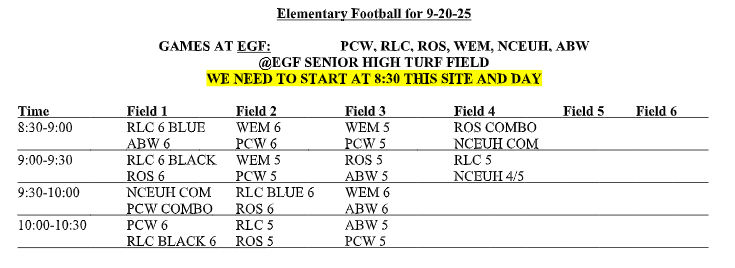 Elem FB Week 3