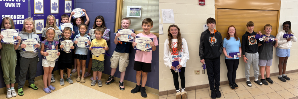 September 2025 Bulldog of the Month for Elementary and Middle School