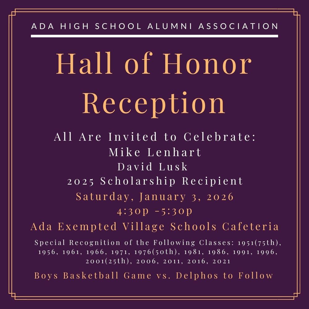 Ada High School Hall of Honor Reception