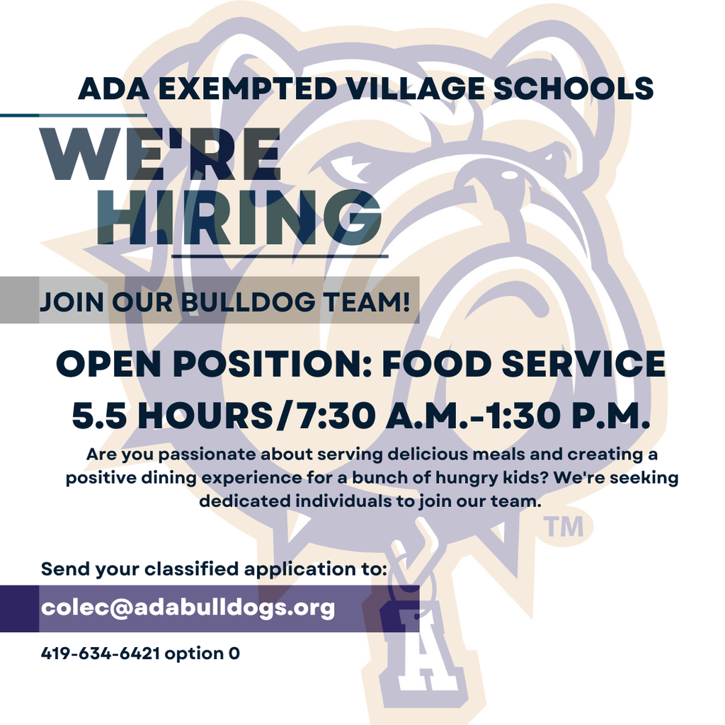 Ada Schools Open Position 