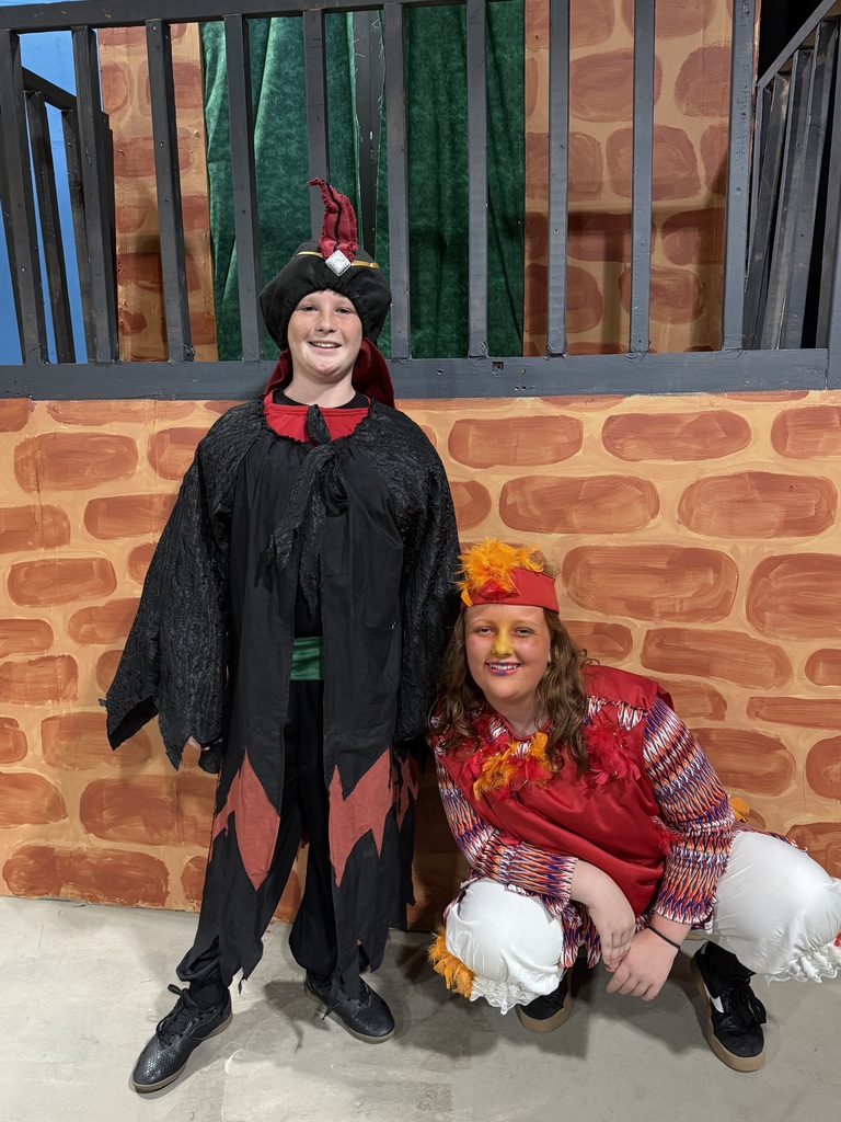 Eli Anderson and Ada Porter lit up the stage in Encore Theater’s performance of Aladdin, Kids! Eli brought Jafar to life while Ada nailed the role of Iago—and together they ROCKED their performance!