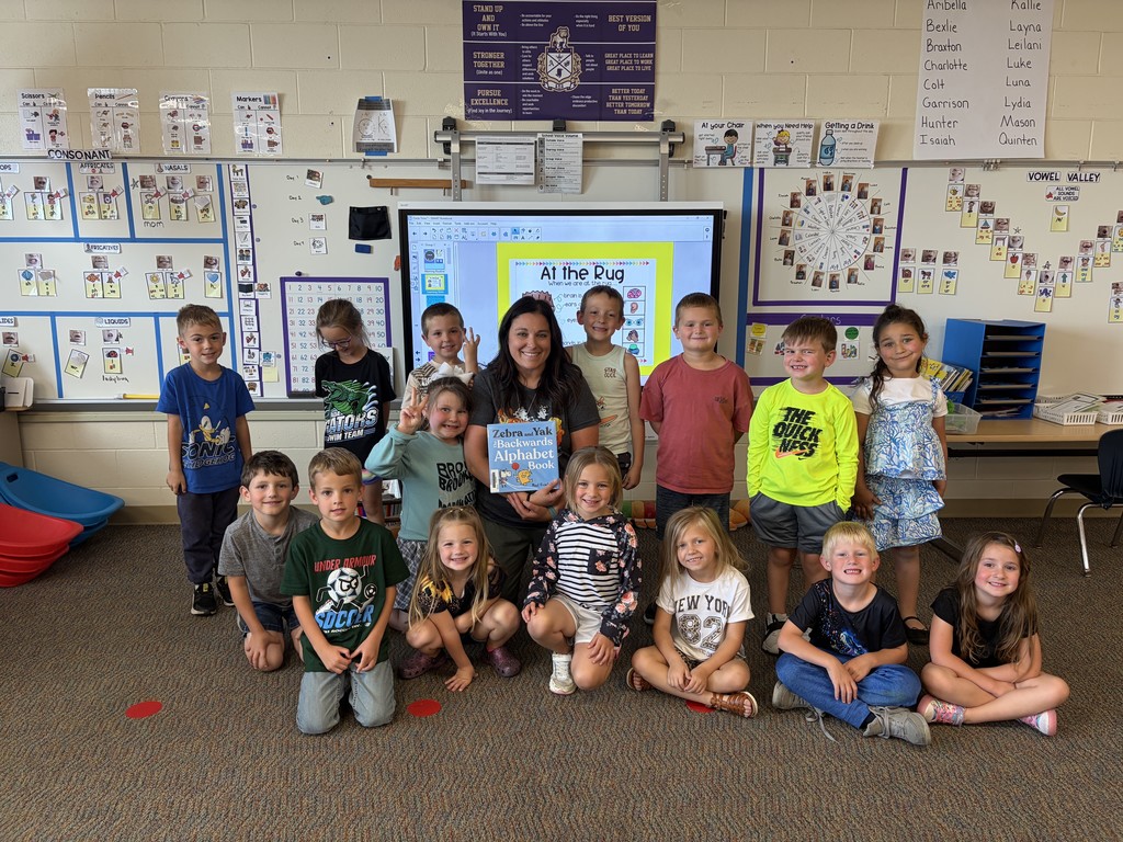 Mrs. Wissman's class with Mrs. Fries