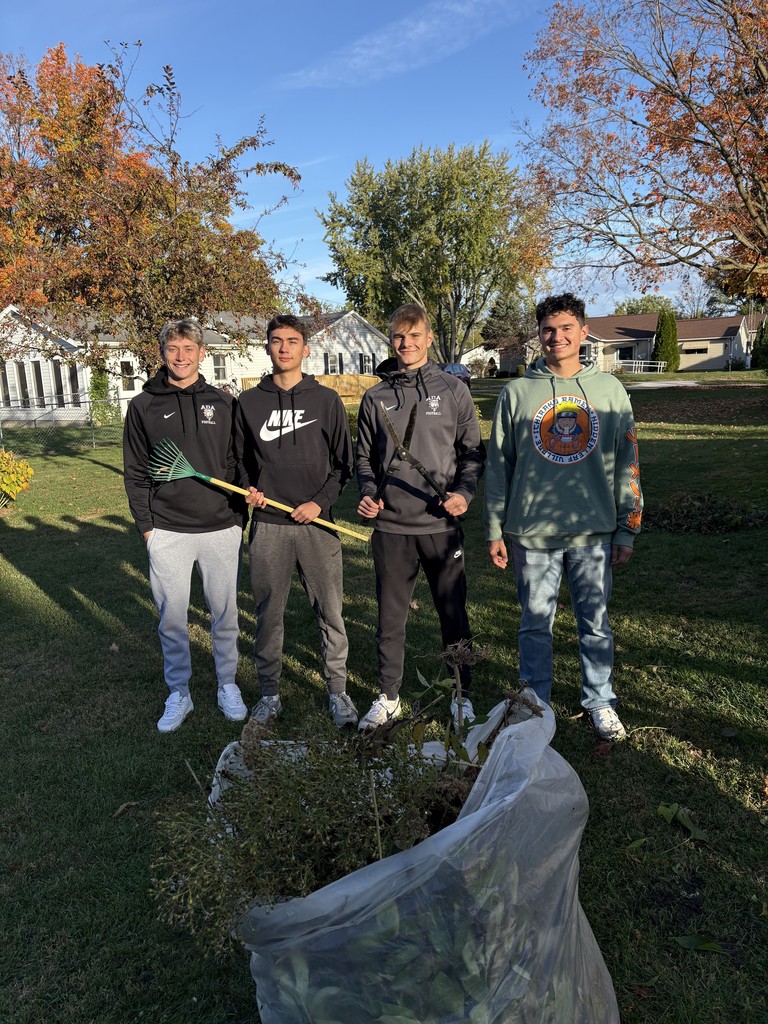 Seniors participating in community service