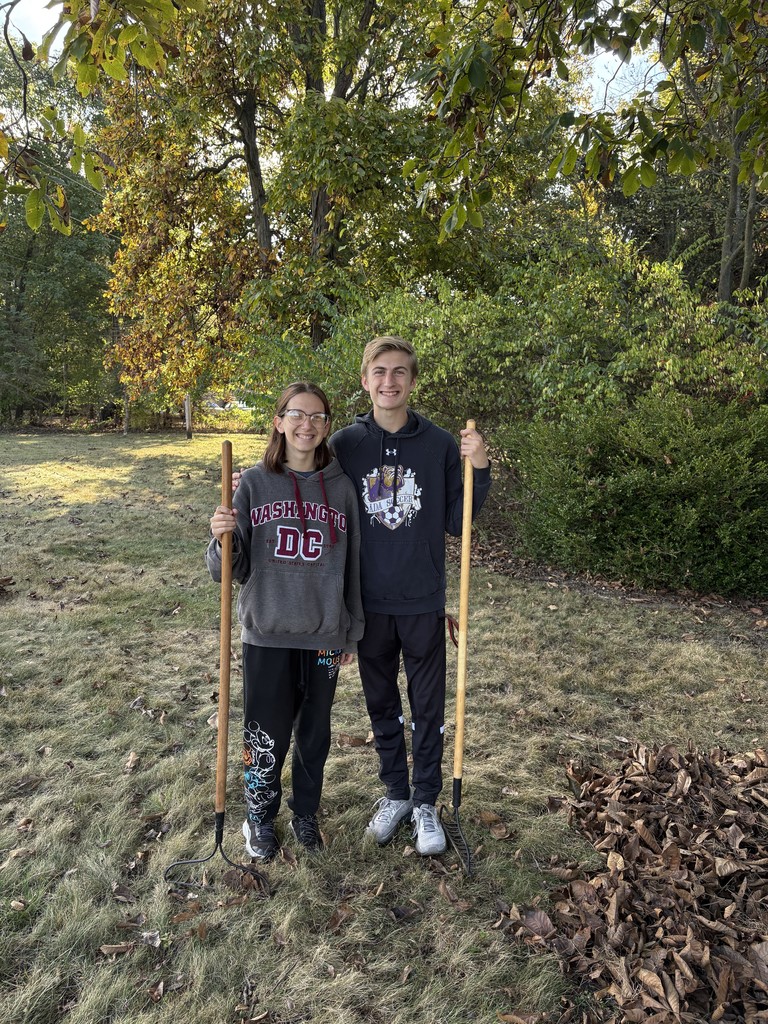 Seniors participating in community service