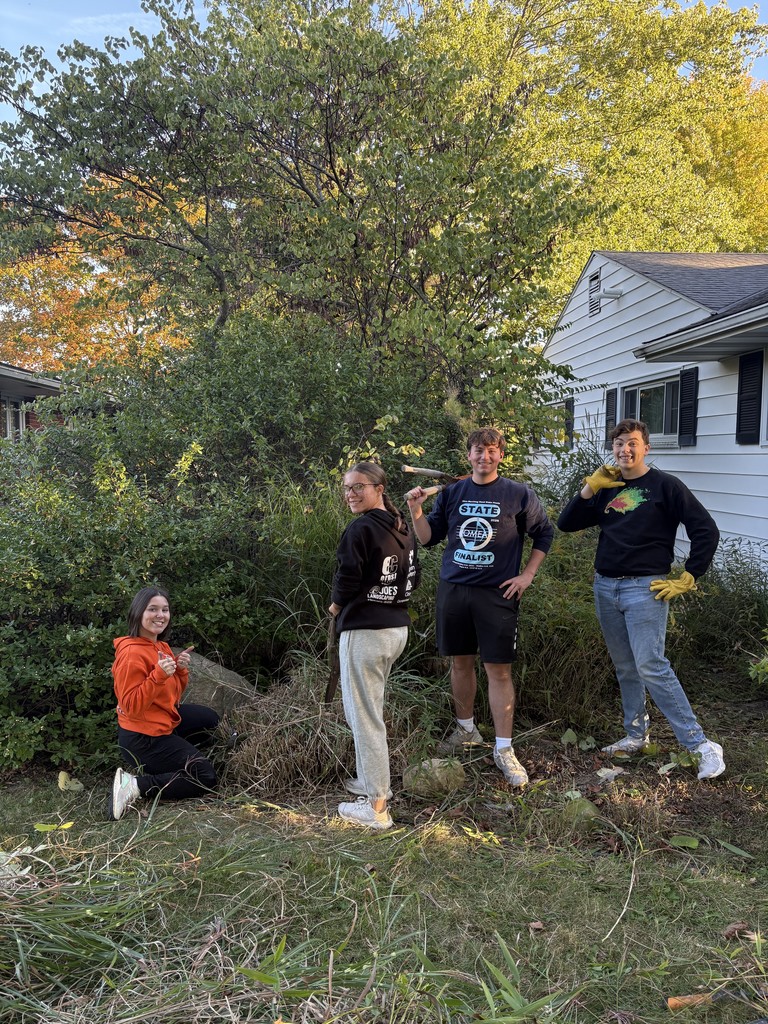 Seniors participating in community service