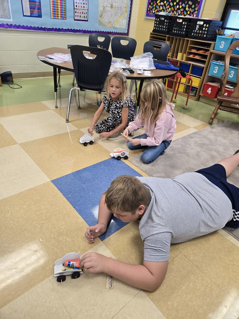 2nd graders with GROB volunteers