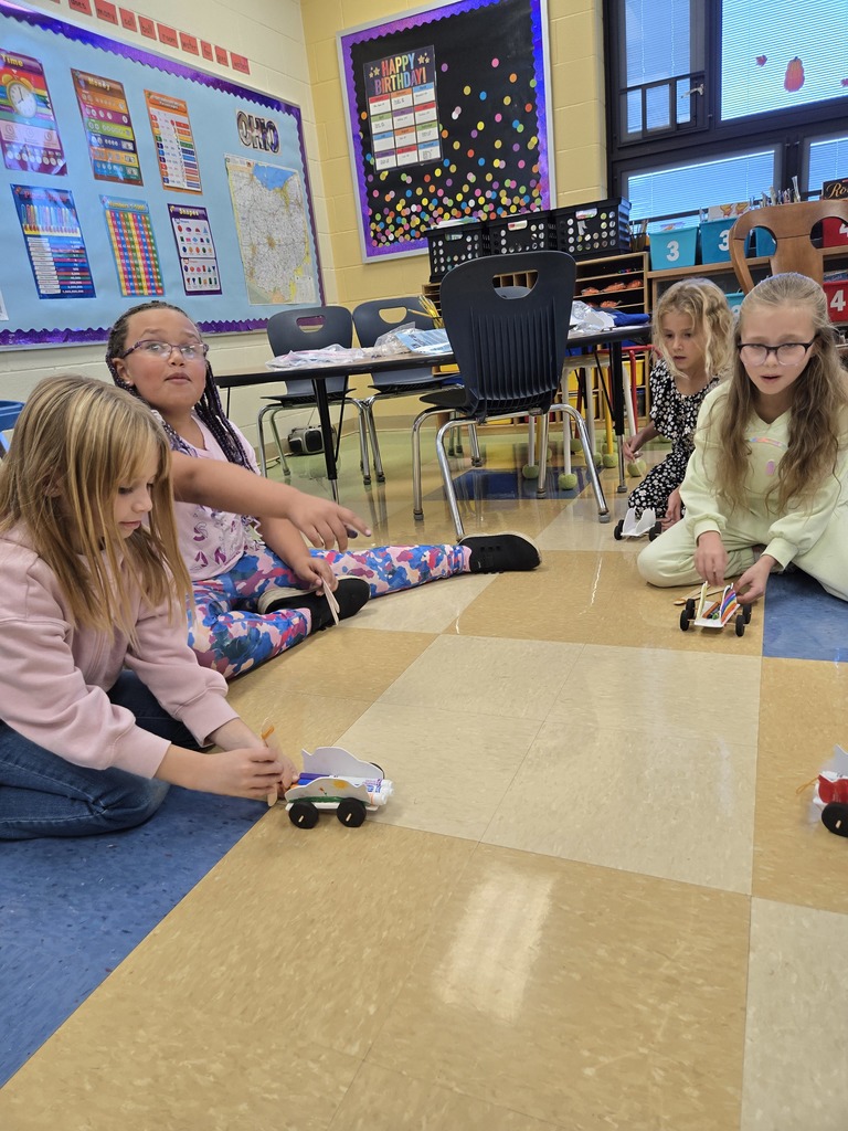 2nd graders with GROB volunteers
