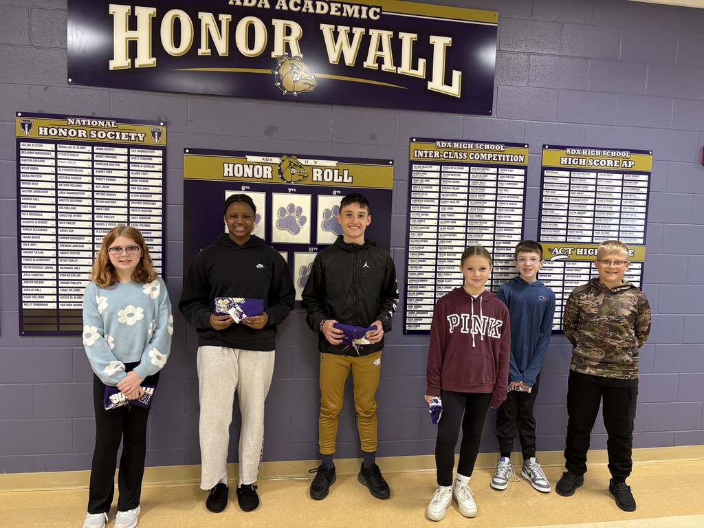 Middle School October Bulldogs of the month