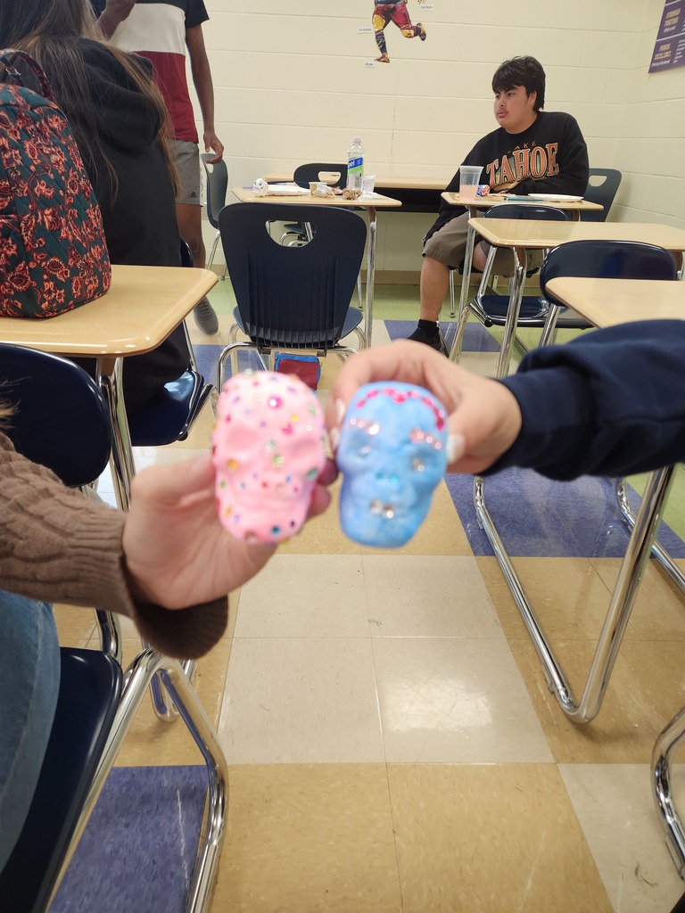 Ada High School’s Language Club gathered to learn about Día de los Muertos (Day of the Dead)