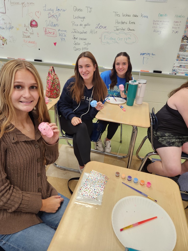 Ada High School’s Language Club gathered to learn about Día de los Muertos (Day of the Dead)