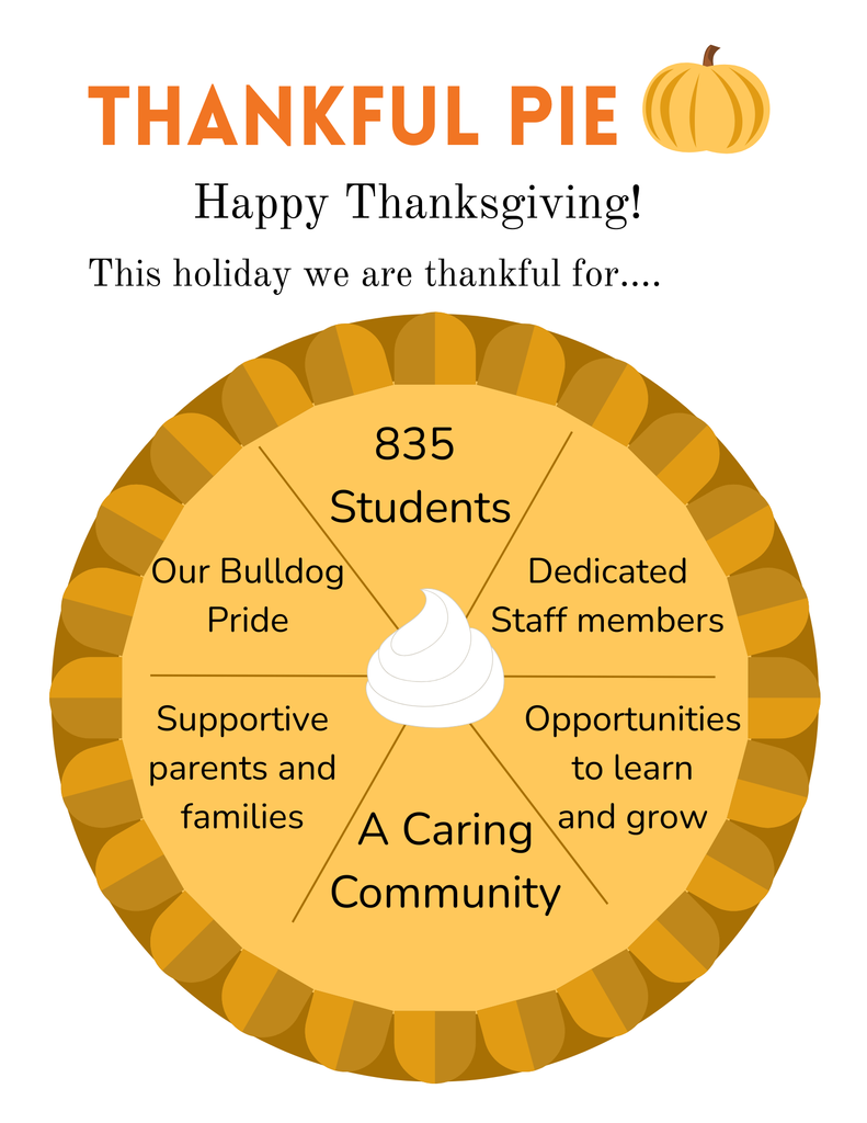 Our Thankful Pie to bustling with some of the many things we’re thankful for — from our amazing students and staff to our supportive families and community who make Ada such a wonderful place to learn and grow.