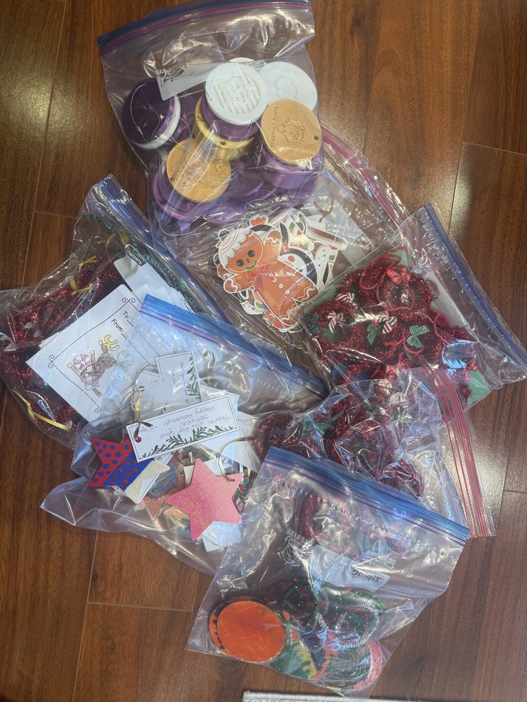 Homemade ornaments for Operation Evergreen