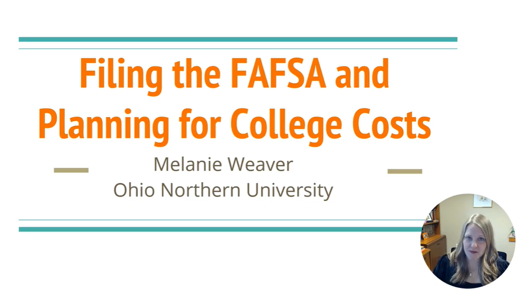Filing the FAFSA and planning for College