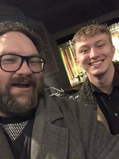 Adam Conner pictured with Mr Henning