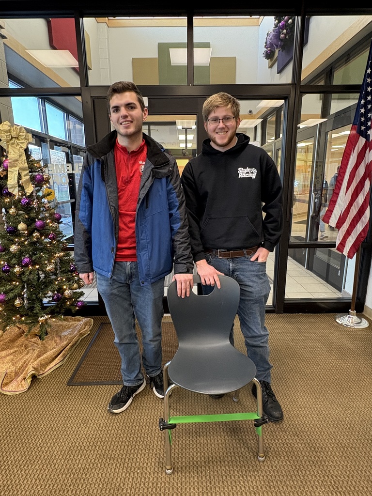 Ohio Northern Students delivering the chair bands