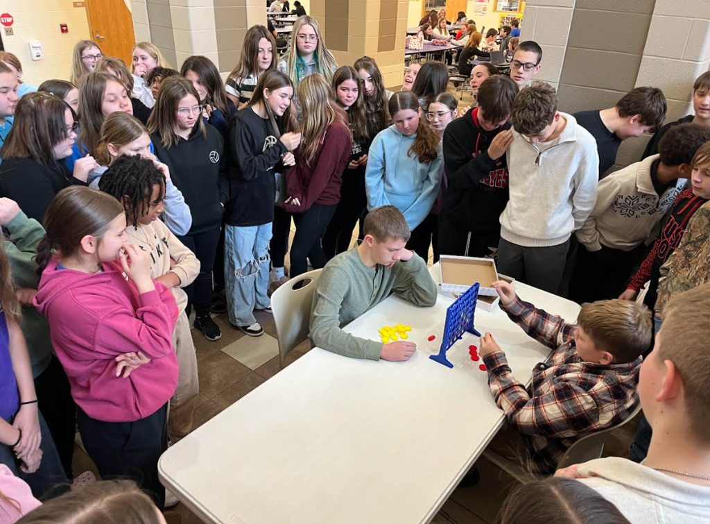 Middle School students Connect 4 Tournament