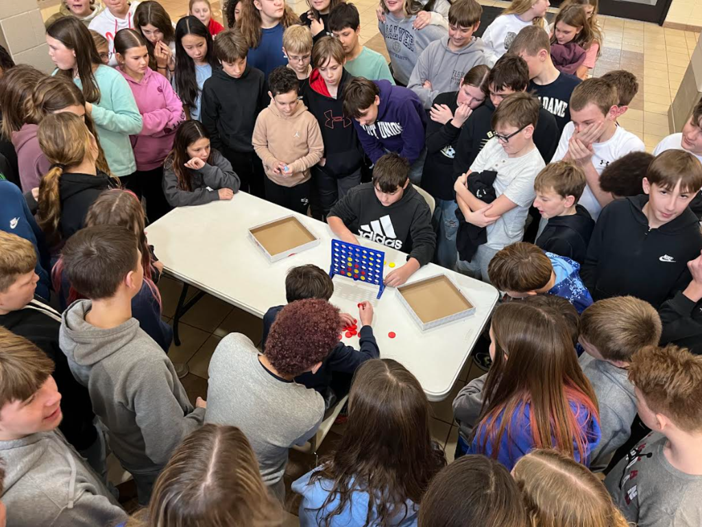 Middle School students Connect 4 Tournament