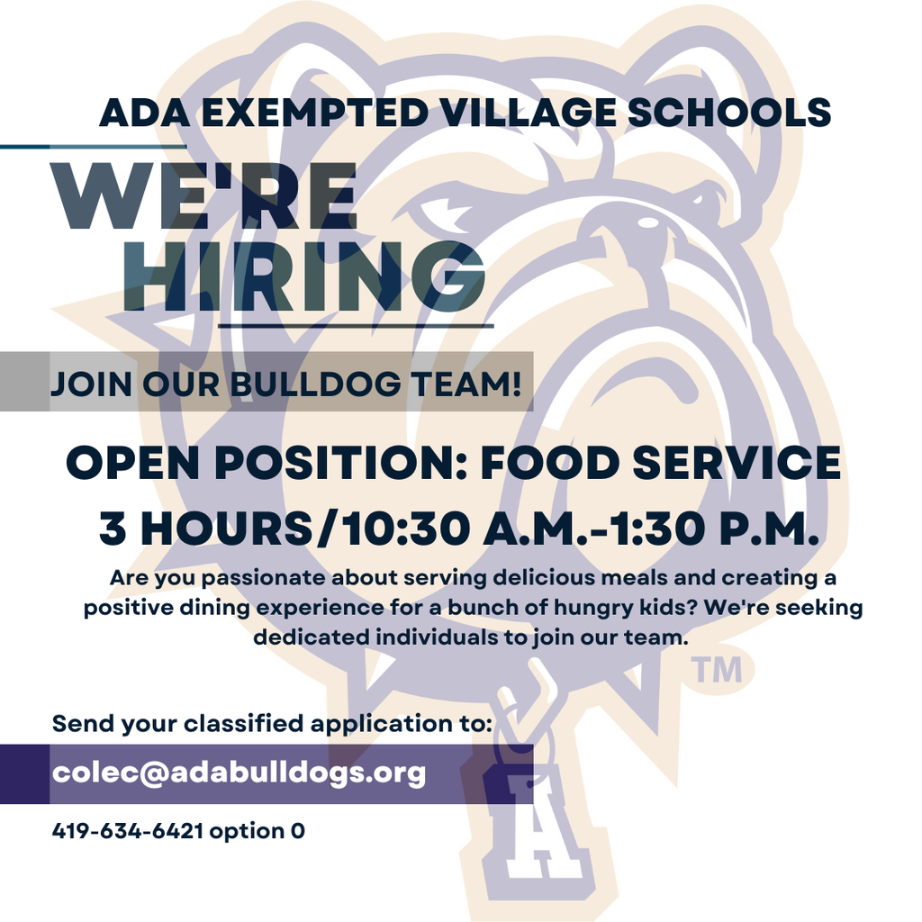 Food Service job posting