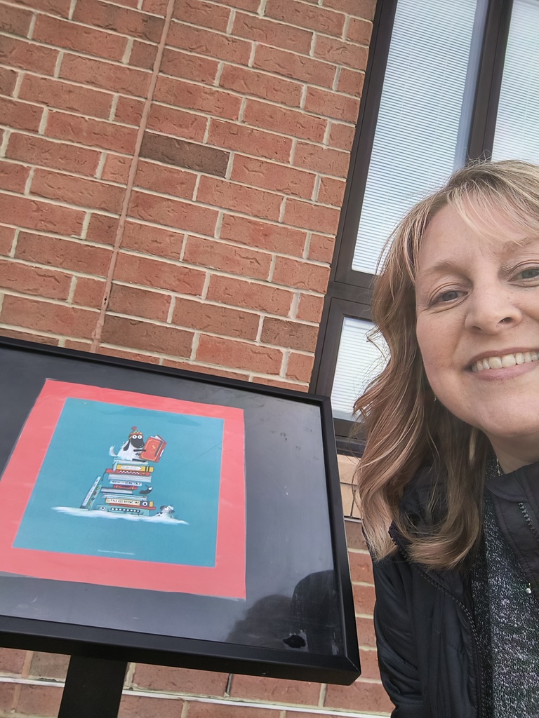 Mrs. Smith at the Storybook Walk