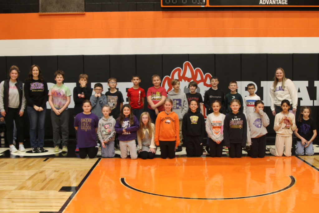 Fourth Graders at the ONU Basketball game