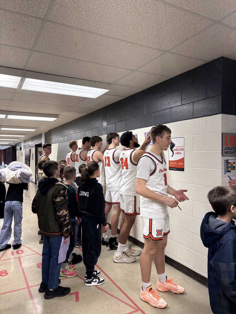 Fourth Graders at the ONU Basketball game