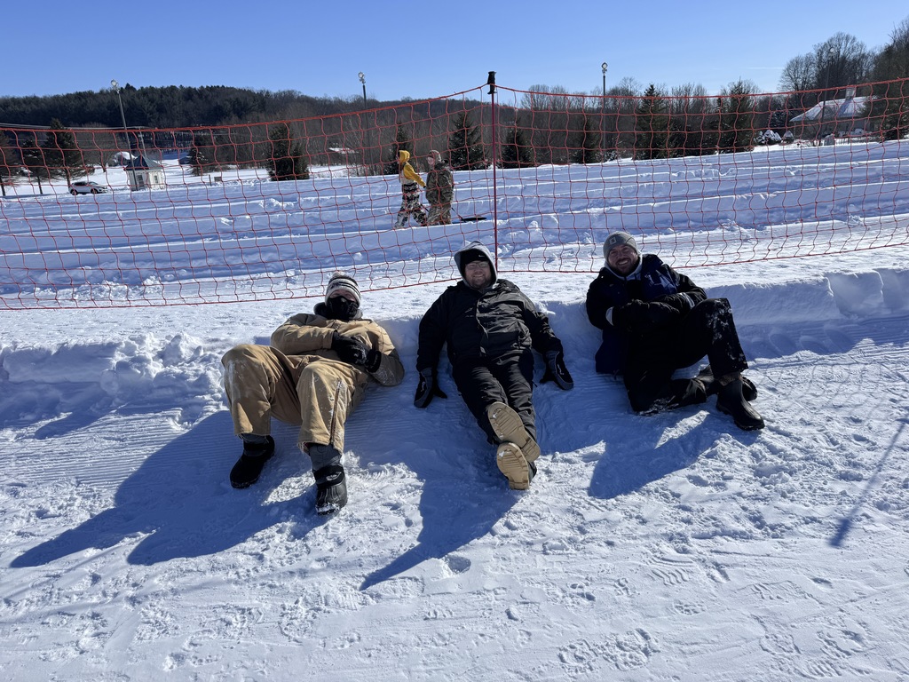 Middle School students snow tubing