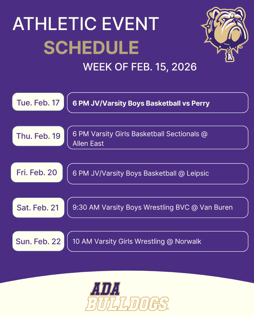 Week of Feb. 15 athletic schedule 