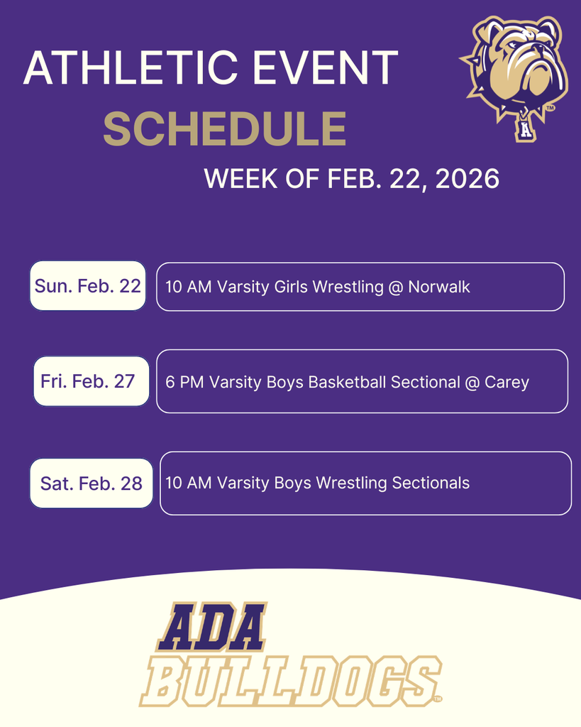 Feb. 22 Athletic Schedule