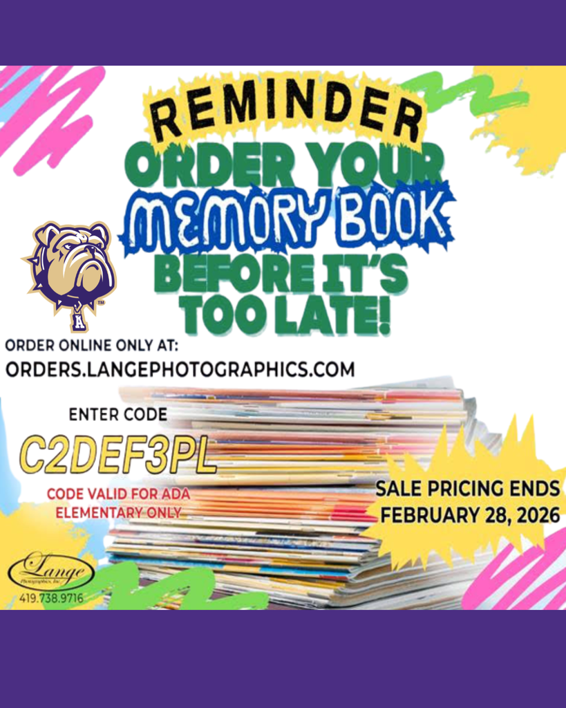 Ada Elementary School Memory Book Orders
