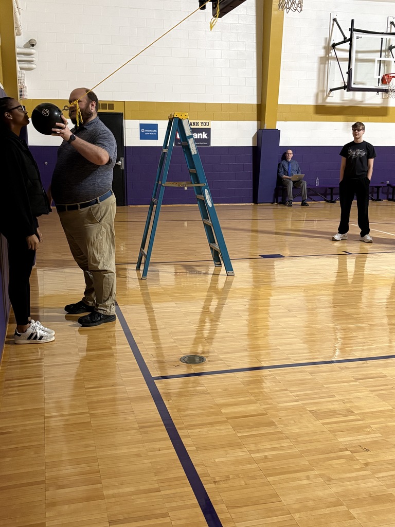 Physical Science Students  concept of conservation of energy with a hands-on bowling ball pendulum demonstration.