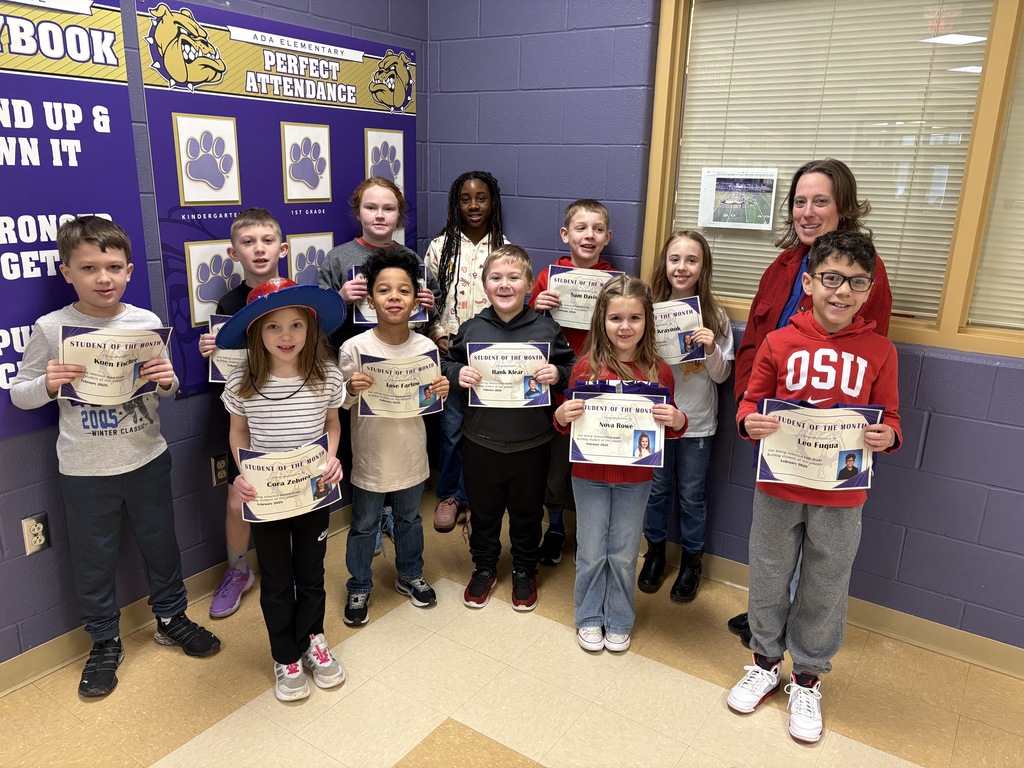 Elementary School February Bulldogs of the Month