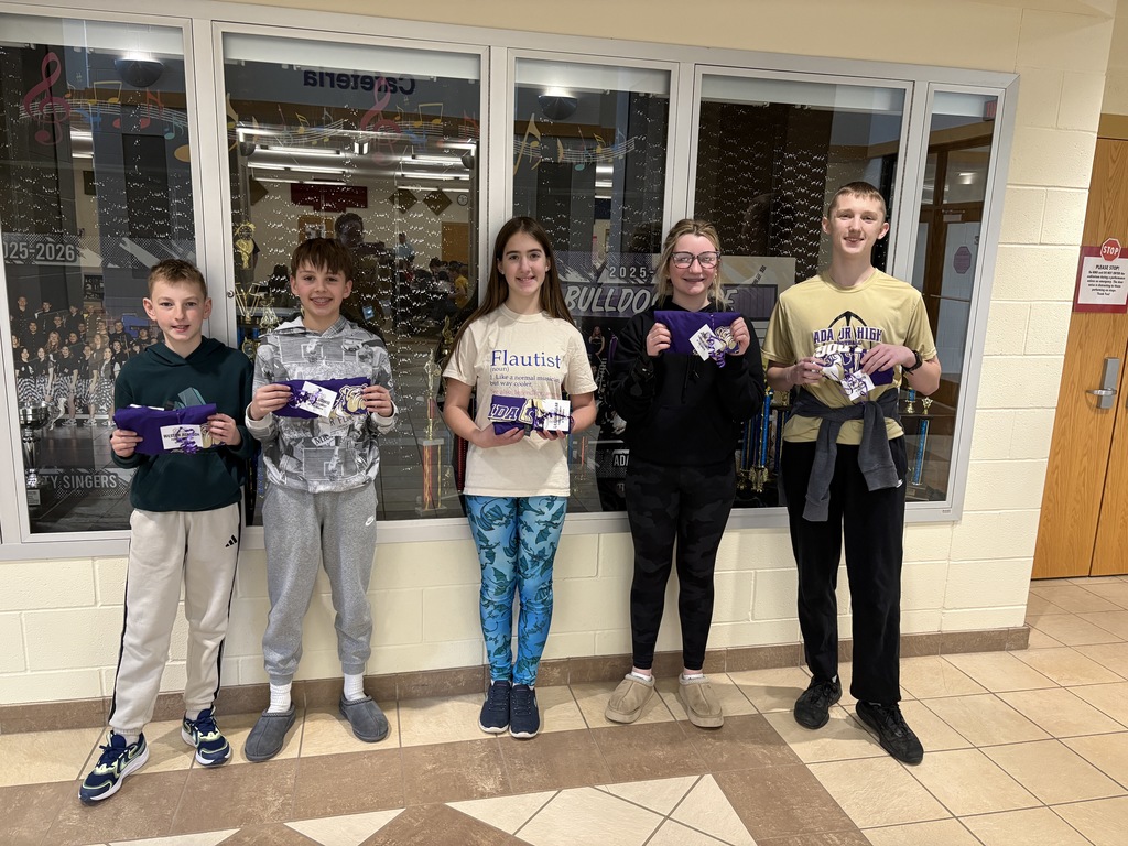 February Middle School Bulldogs of the month