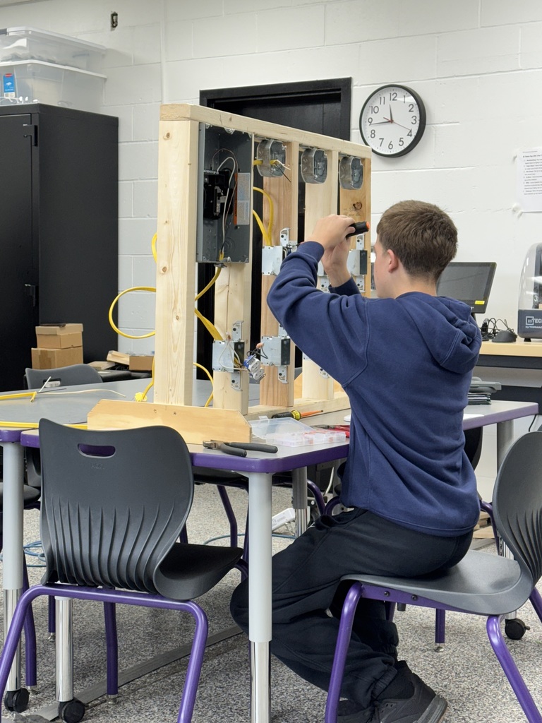 Students wiring outlets