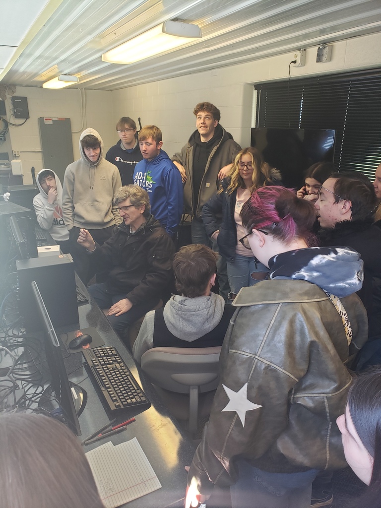 High school students at the ONU observatory