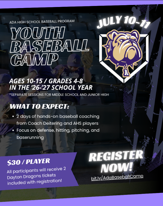 Black and Purple graphic with Bulldog logo