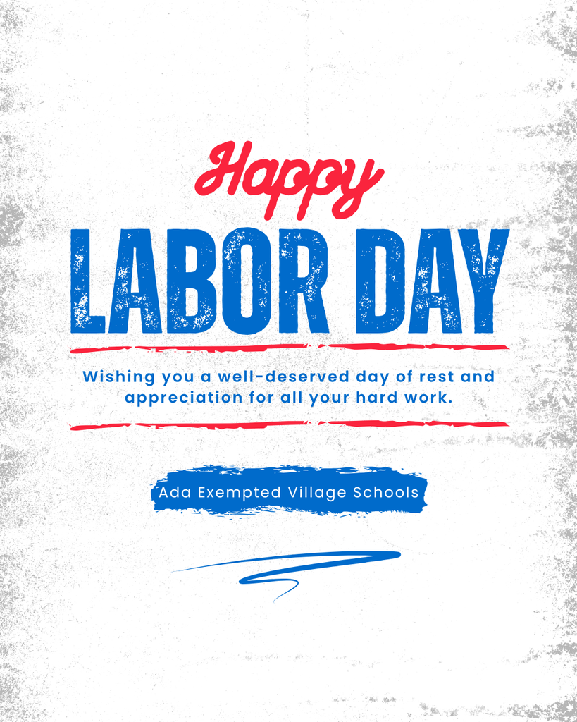 faded white graphic with blue text