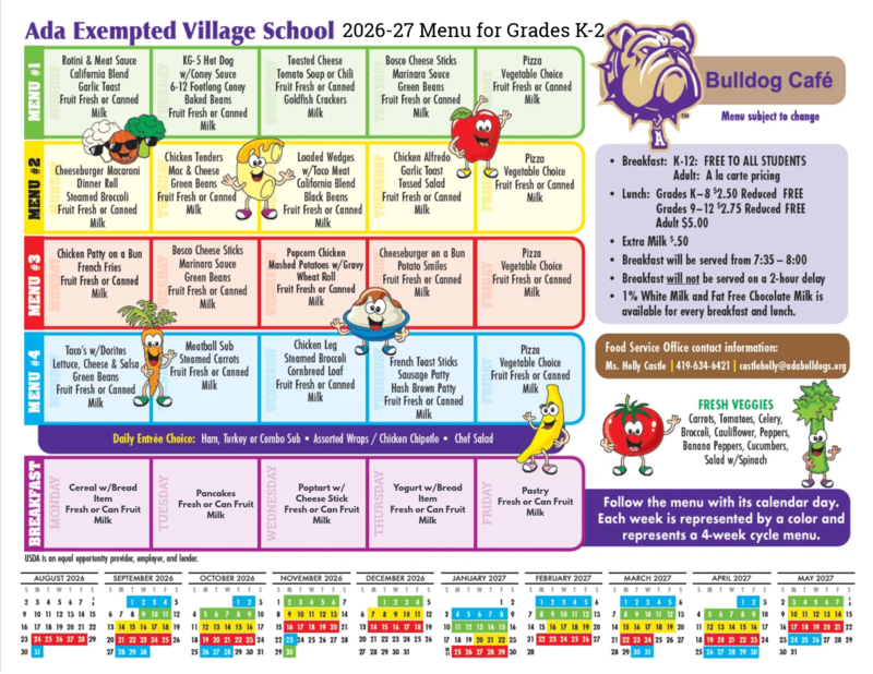 Multicolor calendar