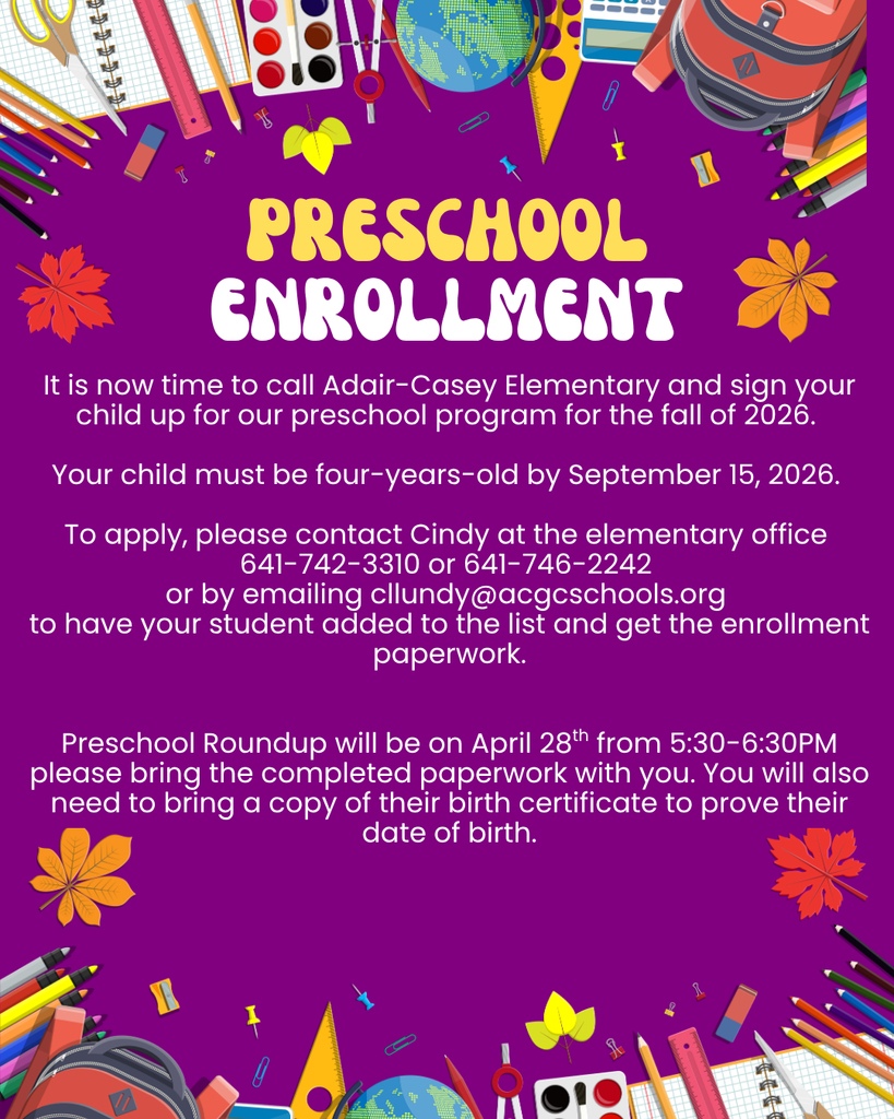 preschool round-up flyer