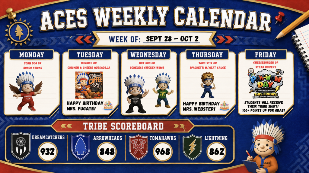 Schedule For The Week