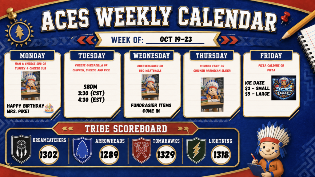 Schedule For The Week