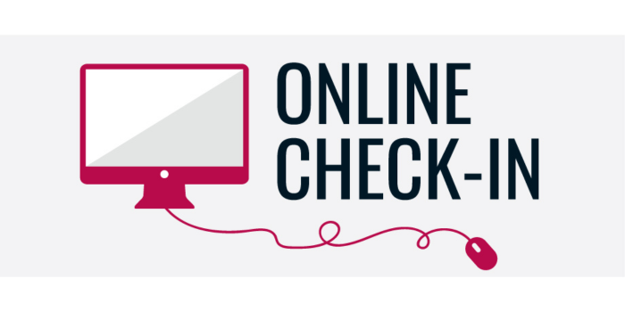 Online check-in graphic