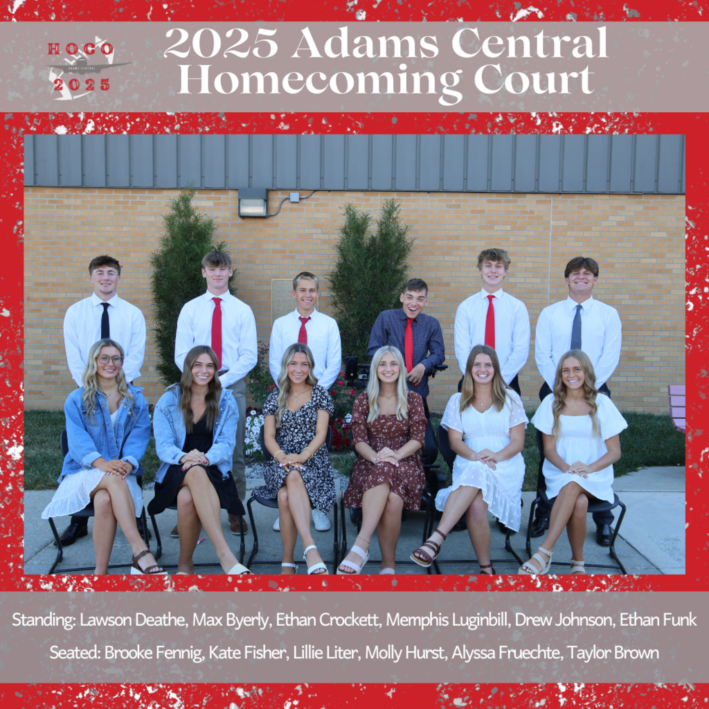 2025 Adams Central Homecoming Court