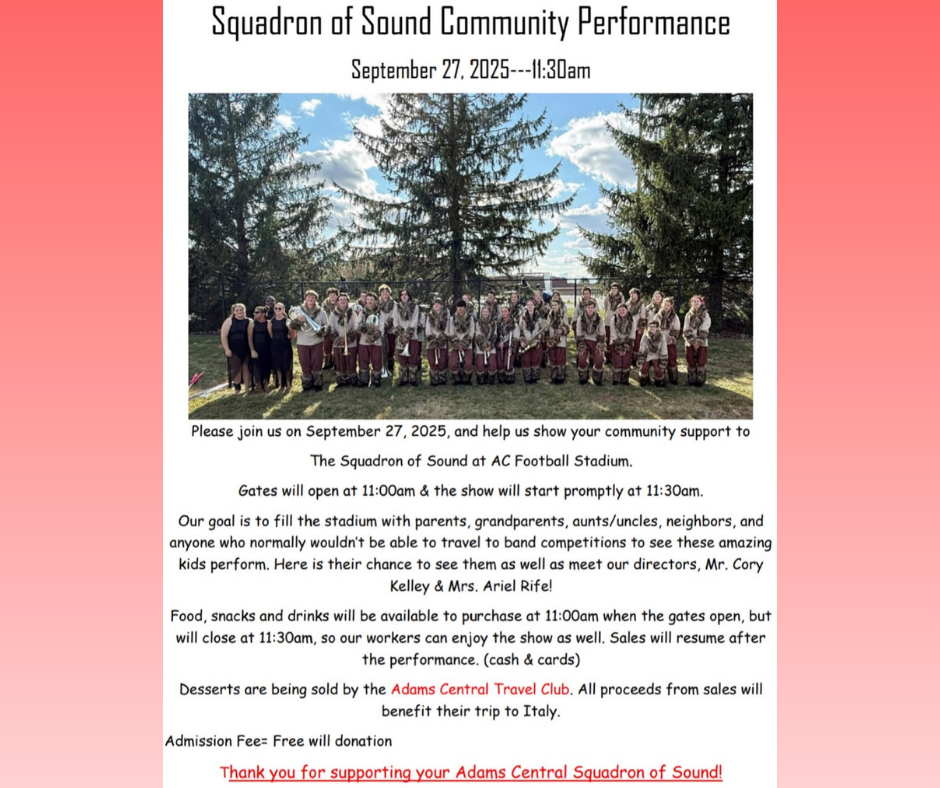 Marching Band Community Event