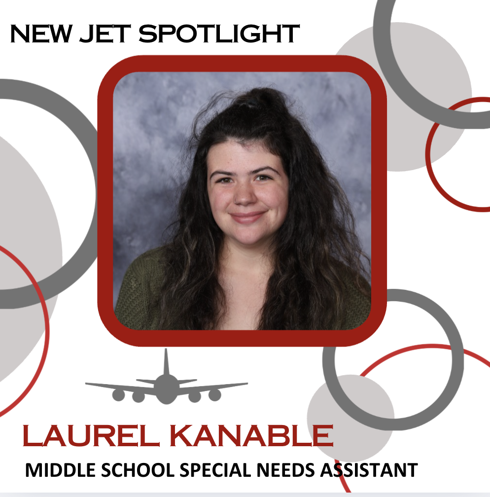 Catching up with New Jets: Laurel Kanable has joined the middle/high school staff as a special education assistant. Welcome, Laurel!