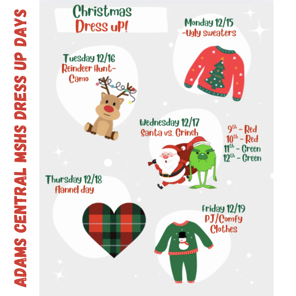 Middle/High School Dress-up Days