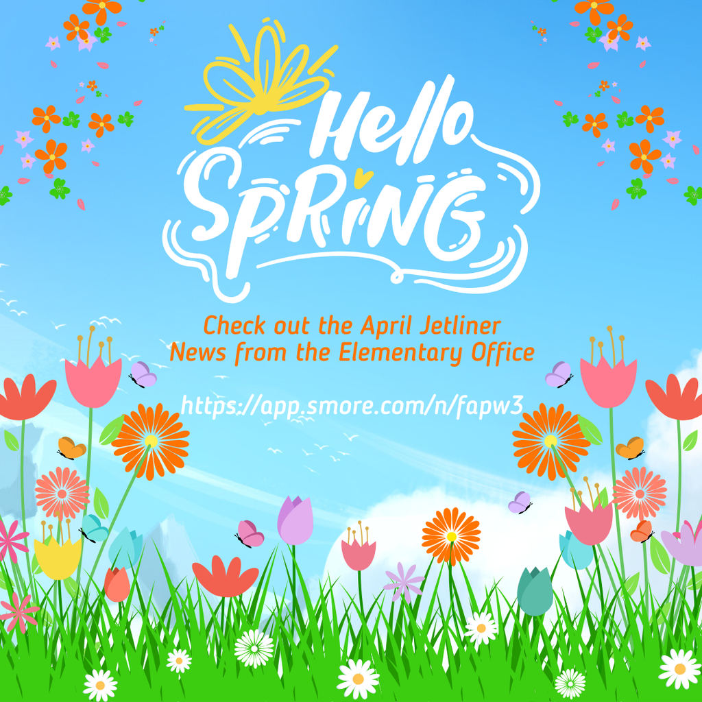 Spring image telling people to check out the April Jetliner